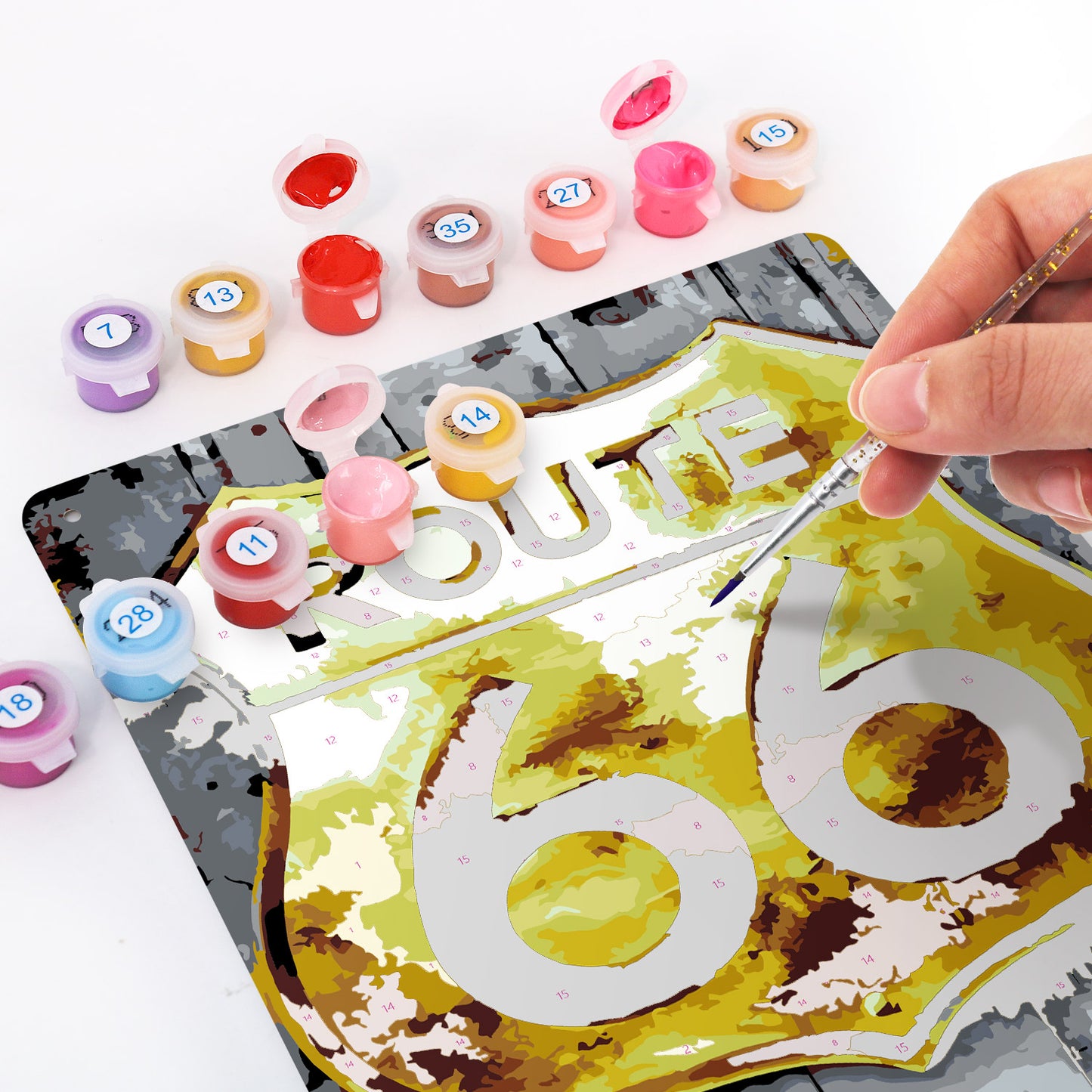 Route66 - Metal Tin Sign Paint