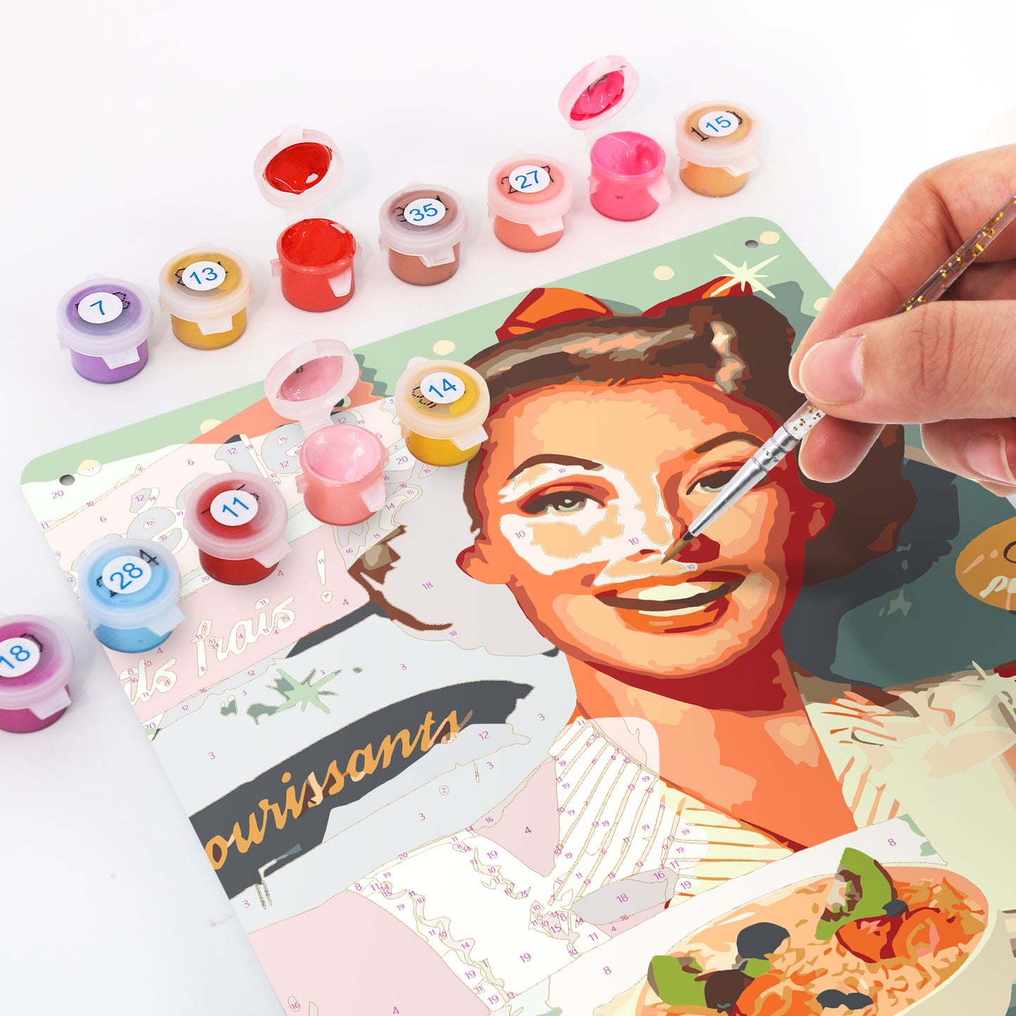 „Bunter Kuchen“ Originalserie von Maikoo™Malen nach Zahlen Nr. 13