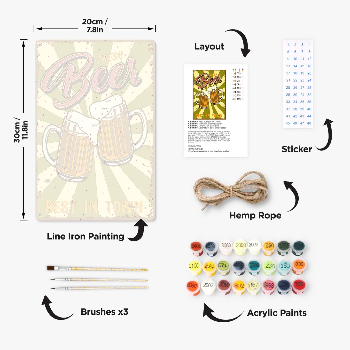 Best Beer - Metal Tin Sign Paint