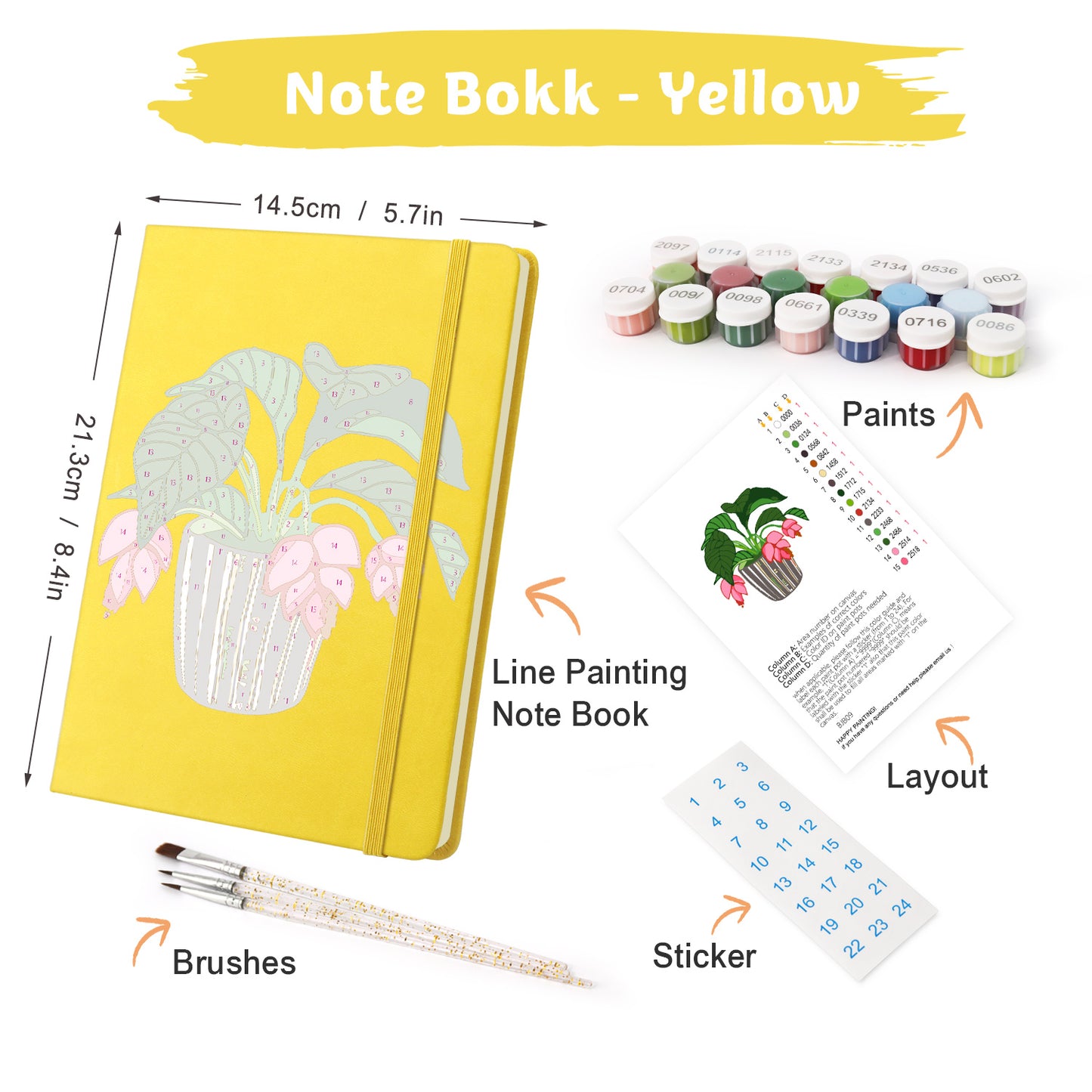 Cyclamen PBN Notebook