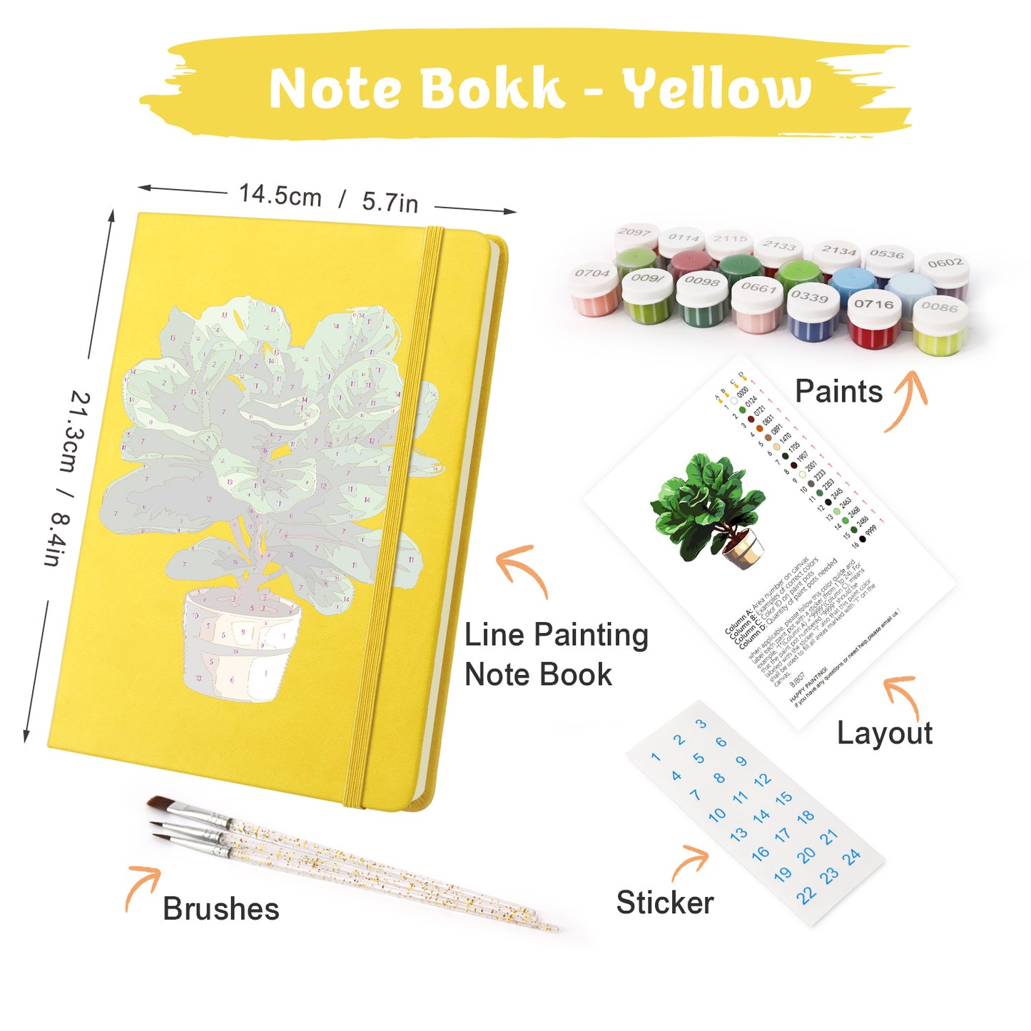 Green Plants PBN Notebook