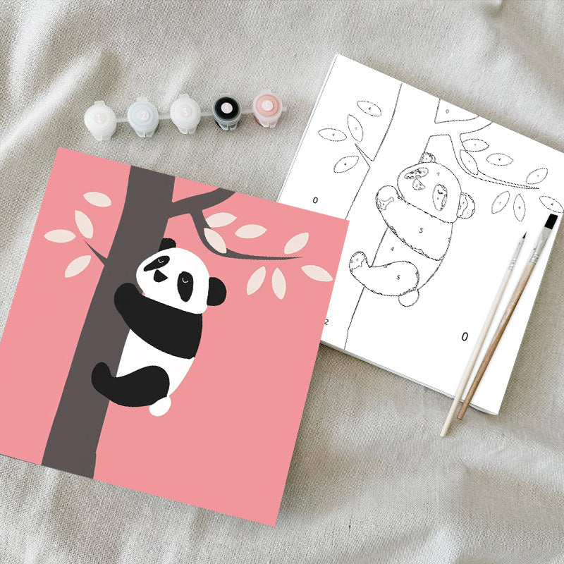 Panda Decompression Mini Paint by Number Kit