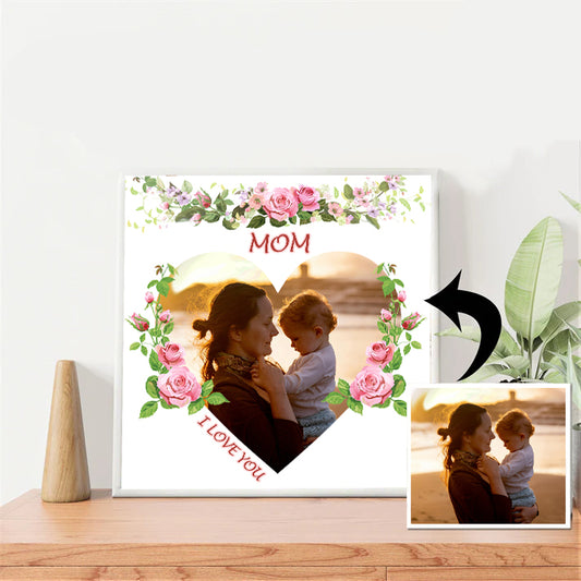 Personalized Mother's Day Gift Custom Paint by Number Kit for Mom #03