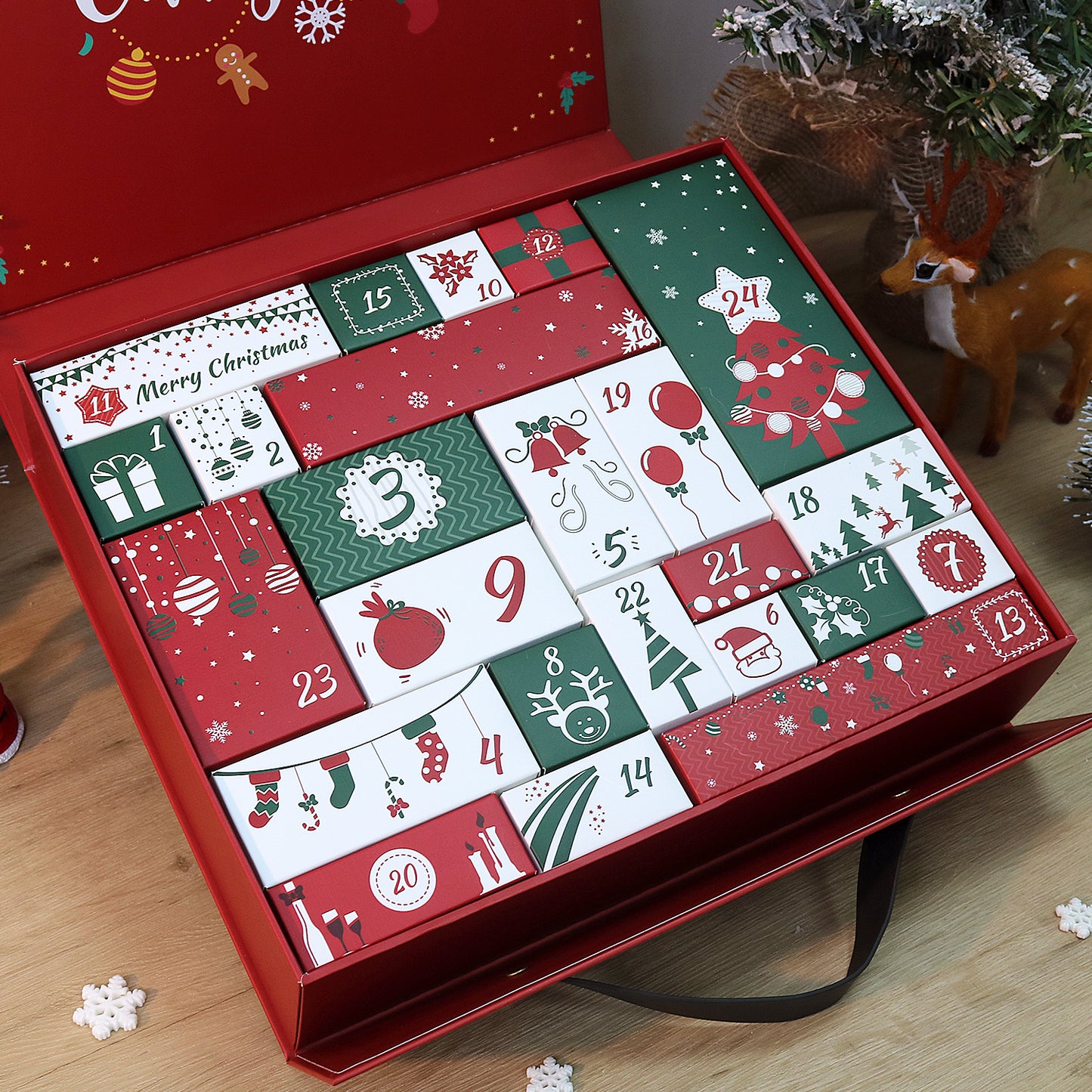 Red Christmas-DP Calendar Gift Box