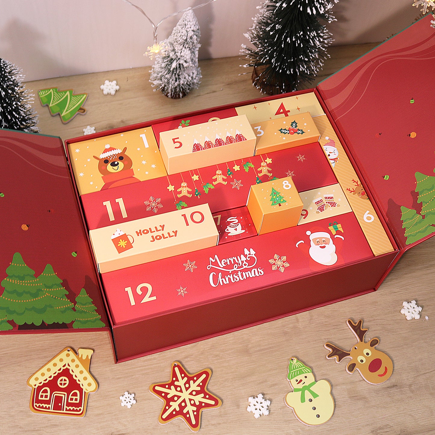 Santa Claus-PBN Calendar Gift Box