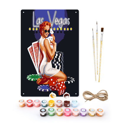 Miss Charm - Metal Tin Sign Paint