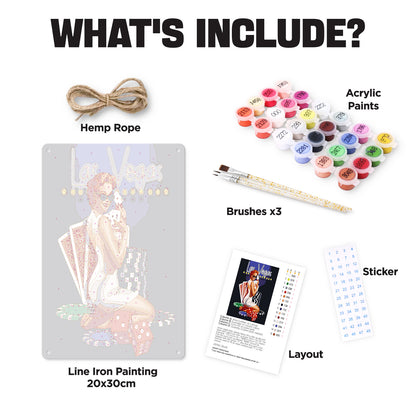 Miss Charm - Metal Tin Sign Paint