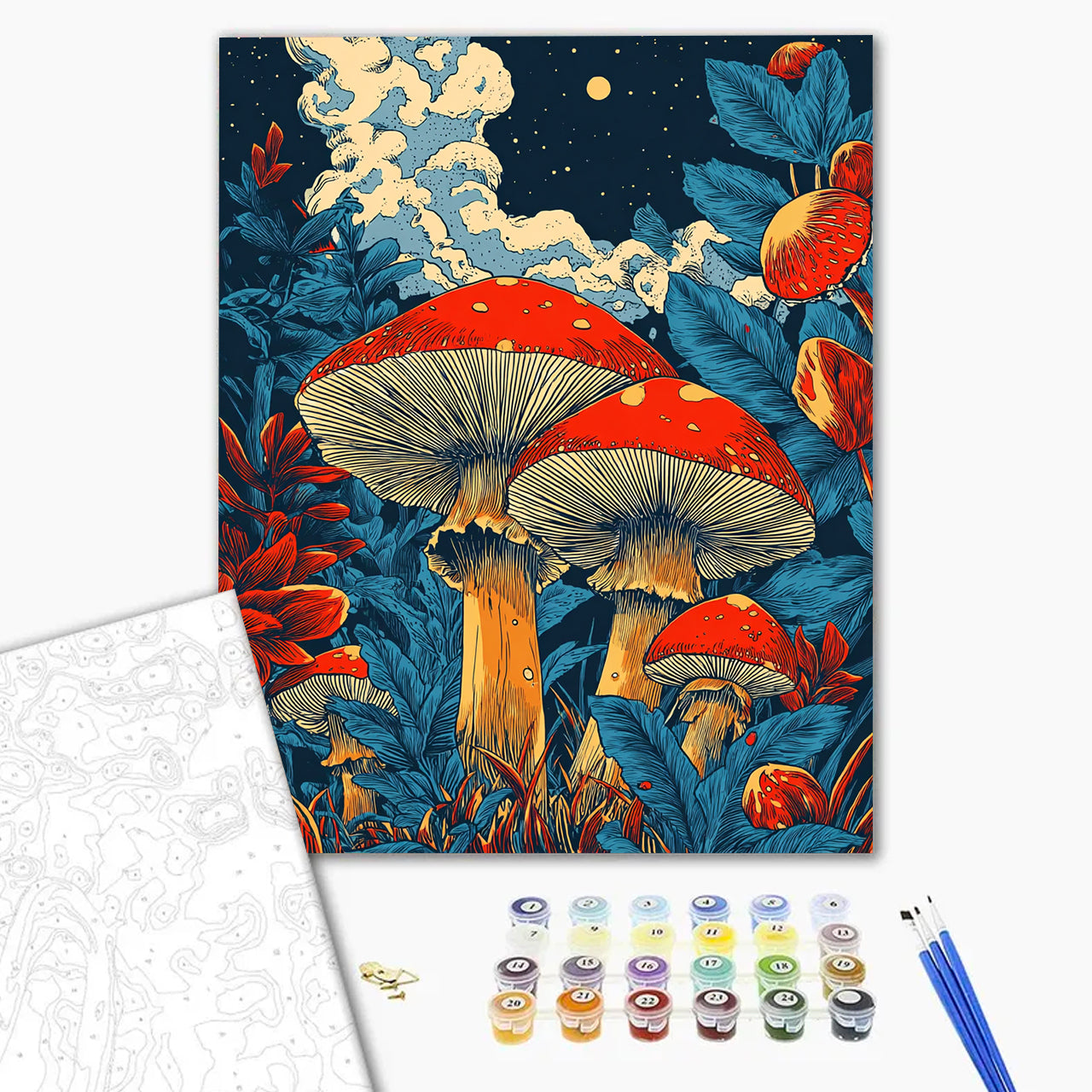 Enchanted Forest Fungi - Paint by Numbers Kits