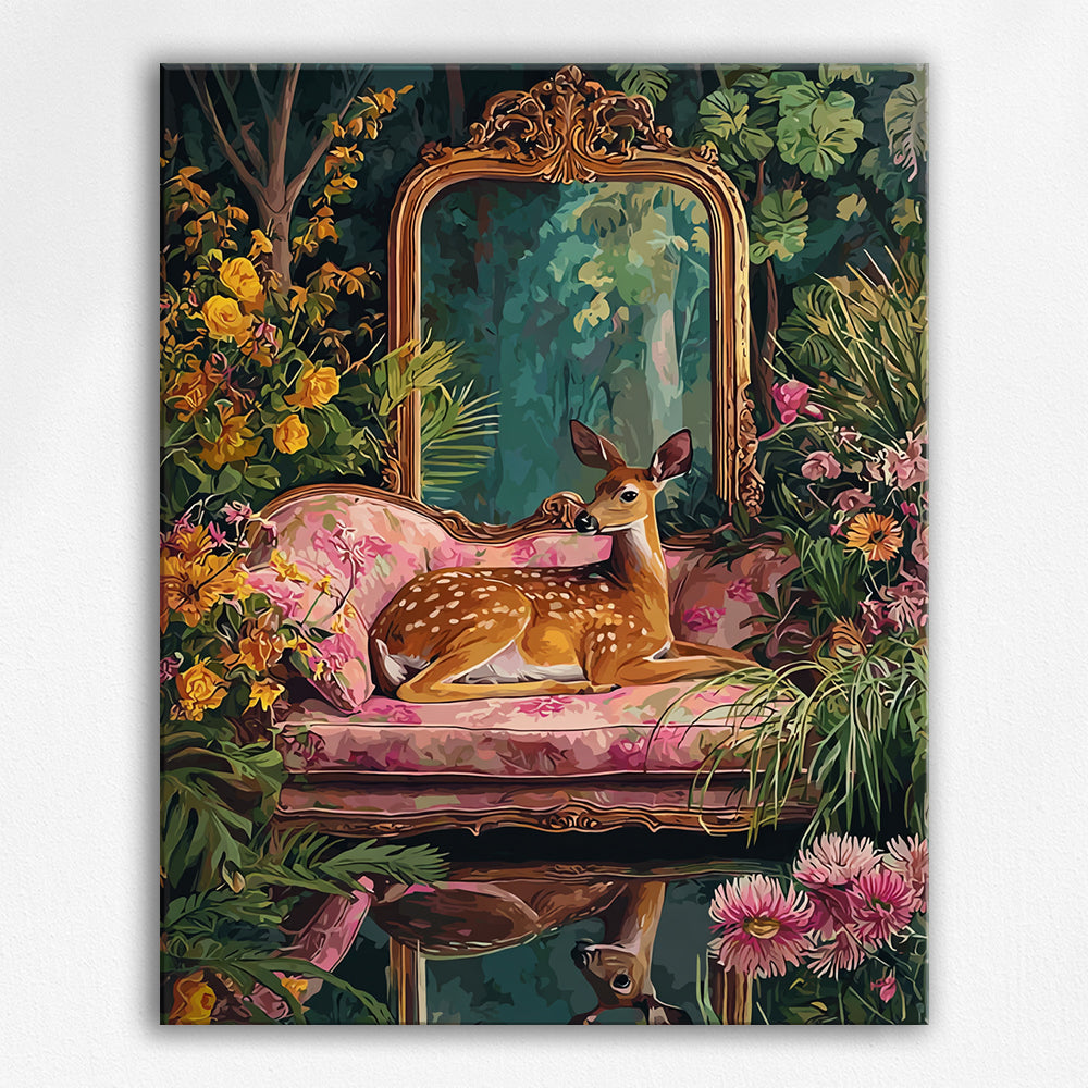 Graceful Fawn in Enchanted Grove