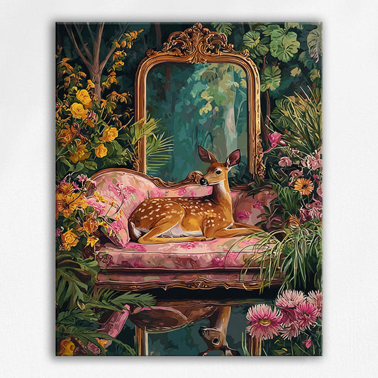 Graceful Fawn in Enchanted Grove