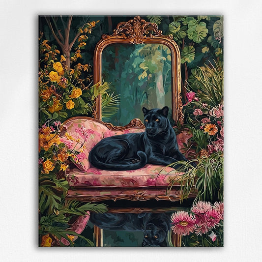 Black Panther in the Jungle