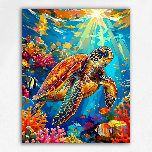Sea Turtle in Ocean