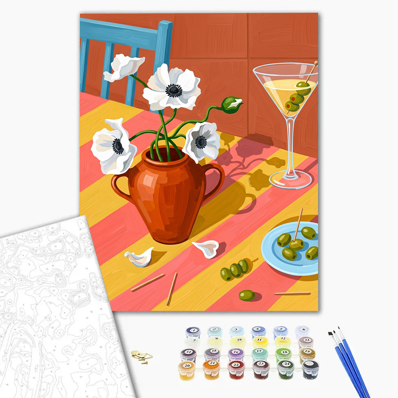 White Flowers and Martini