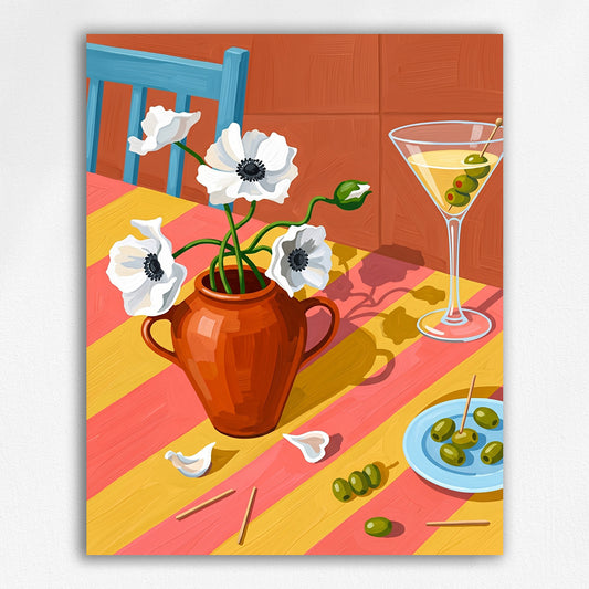 White Flowers and Martini