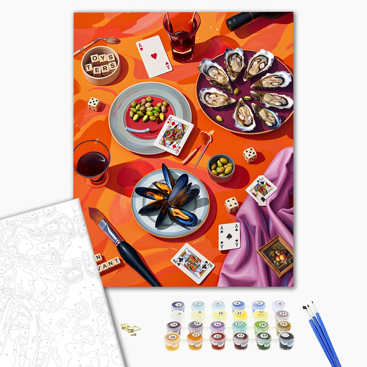 Bon Vivant Maximalist Oyster and Poker Game Night