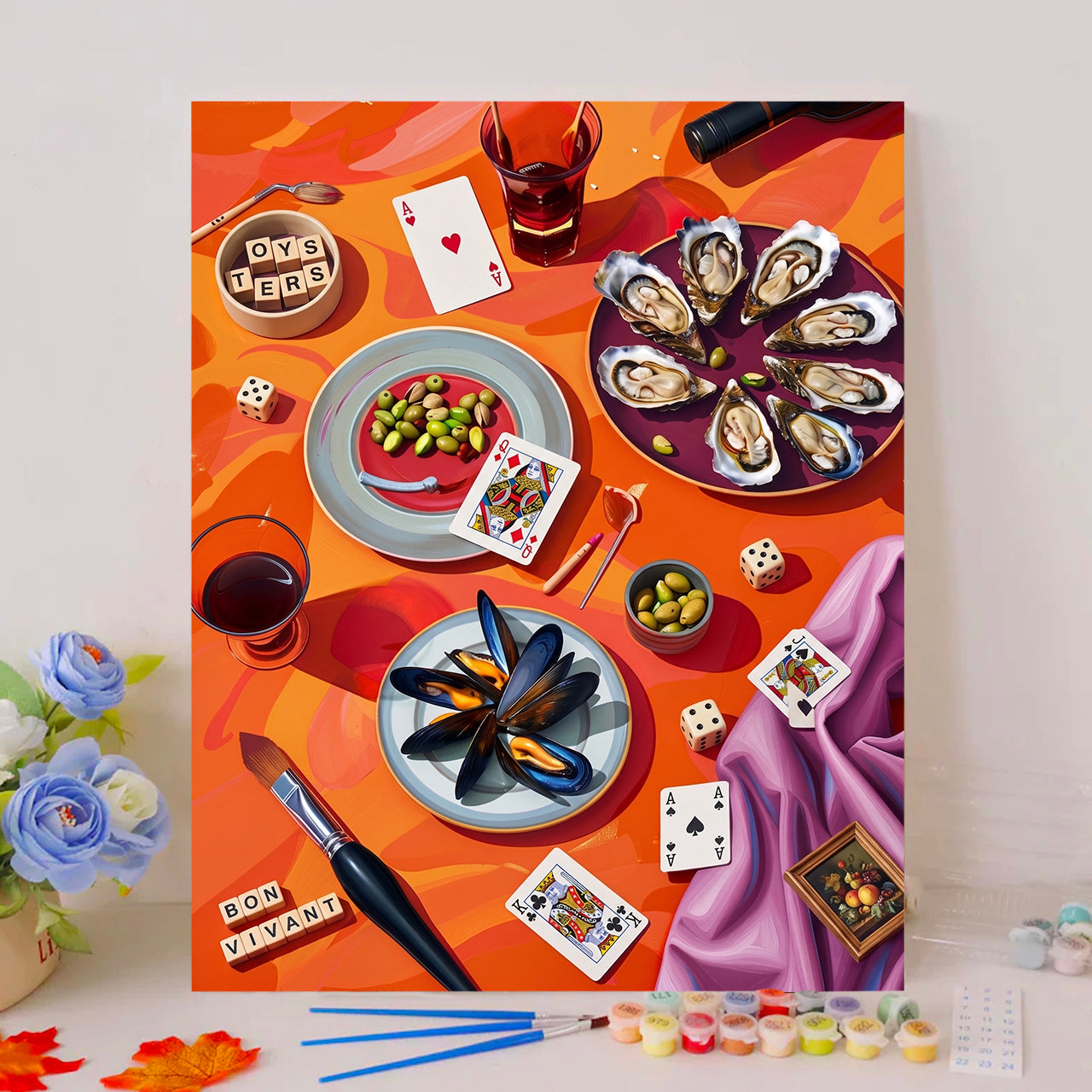 Bon Vivant Maximalist Oyster and Poker Game Night