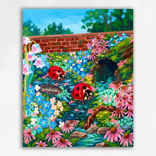 Ladybug Floral Meadow