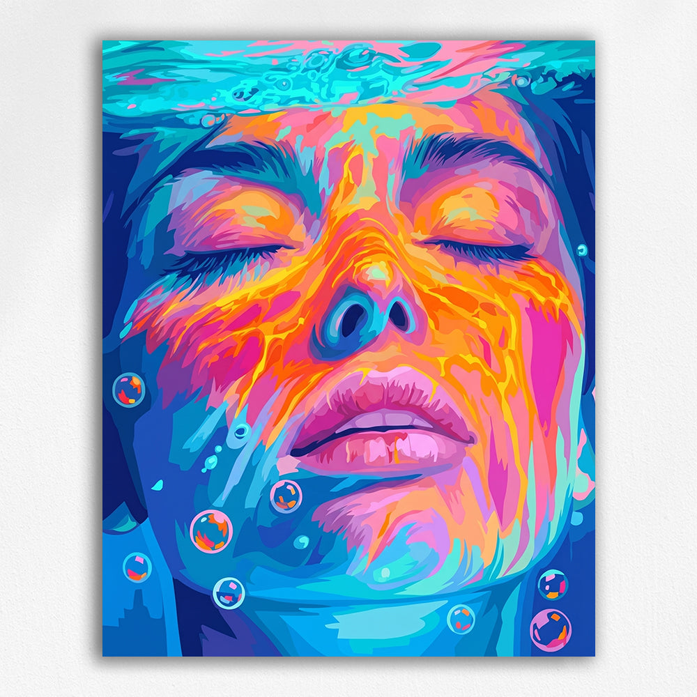 Submerged Portrait with Thermal Palettes