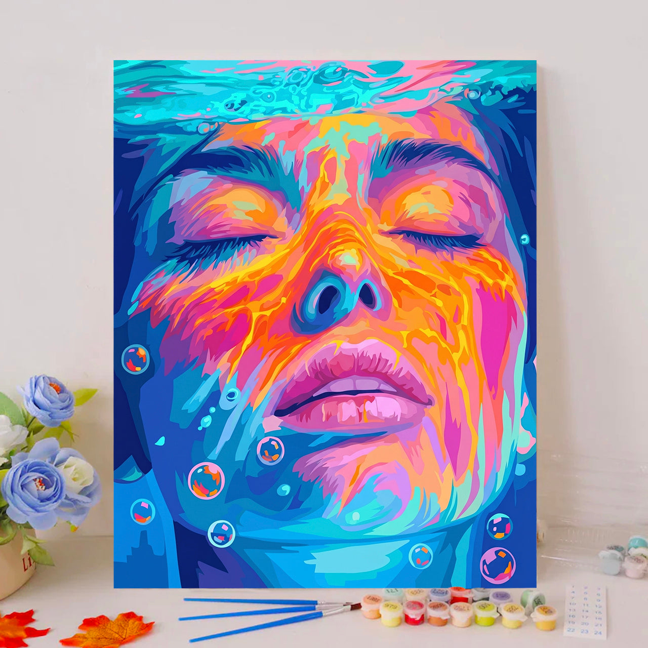 Submerged Portrait with Thermal Palettes
