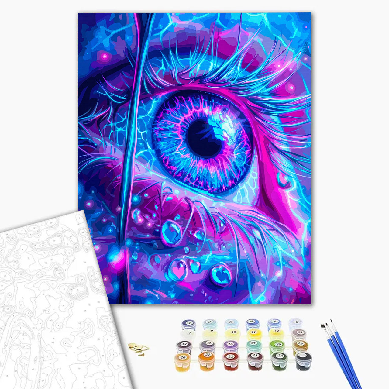 Macro Ocular Anatomy in Neon Spectrum