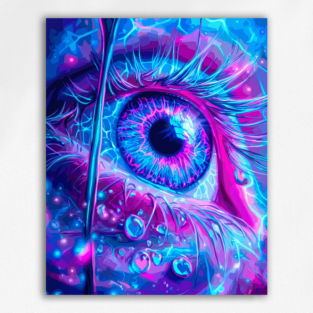 Macro Ocular Anatomy in Neon Spectrum