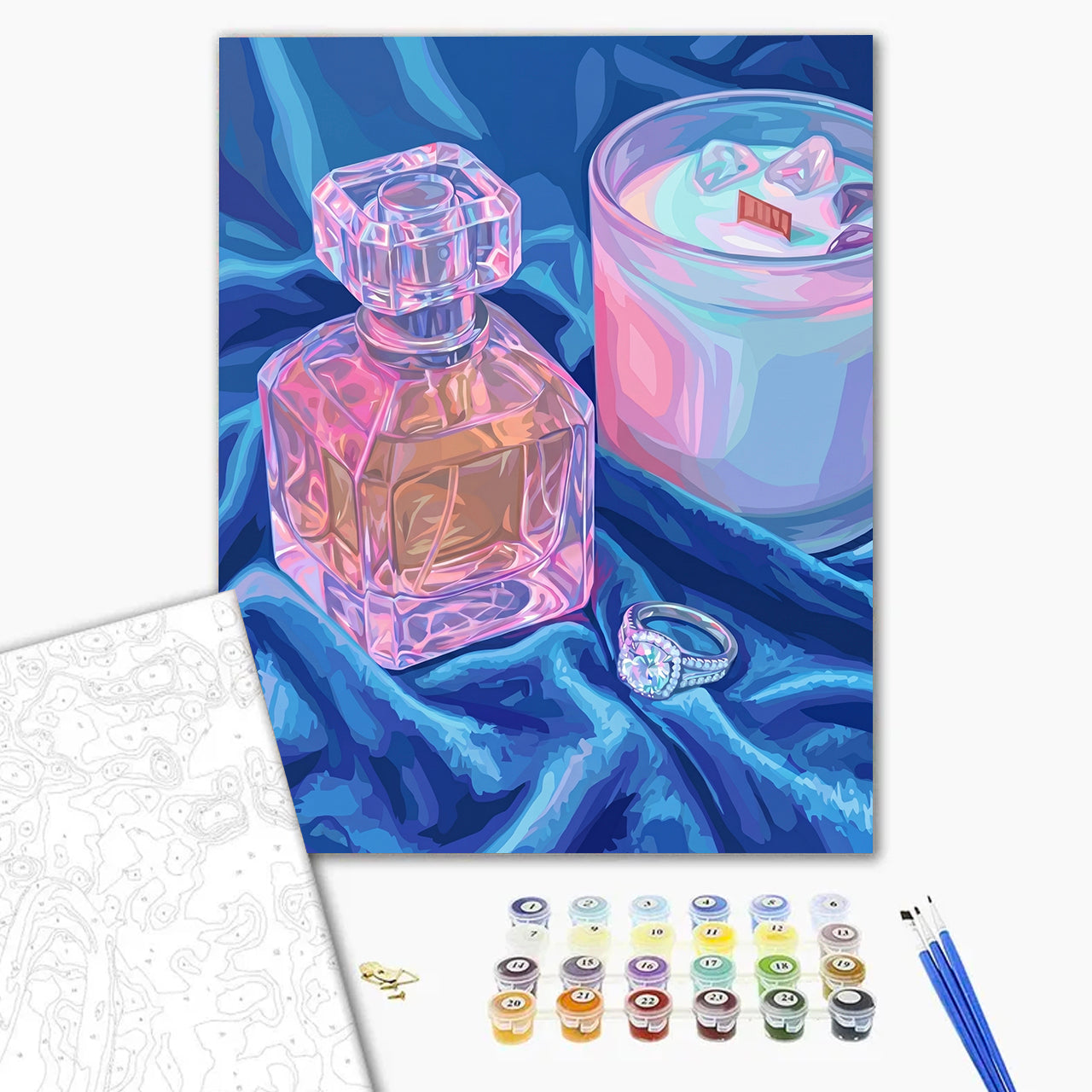 Fragrance and Jewelry on Satin