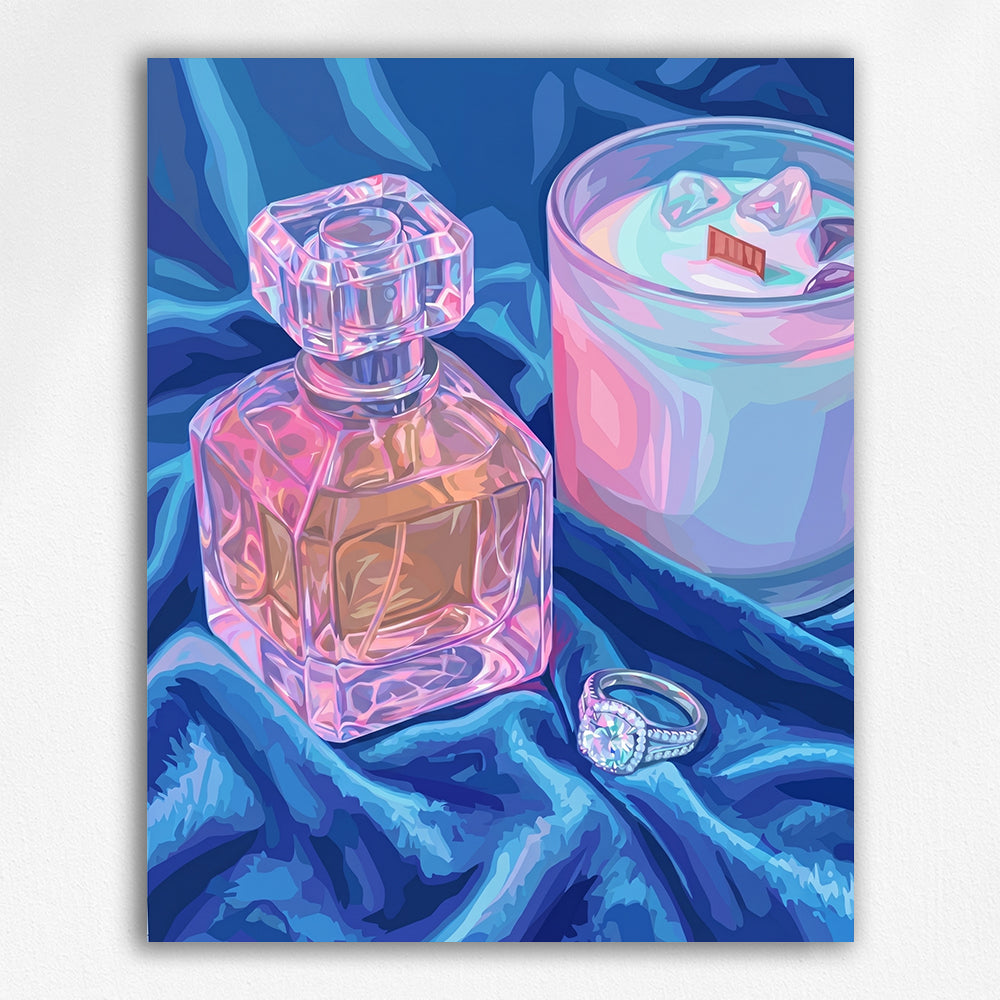 Fragrance and Jewelry on Satin