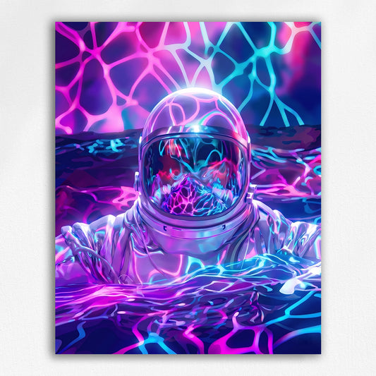 Submerged Cosmonaut in Chromatic Fluid Network