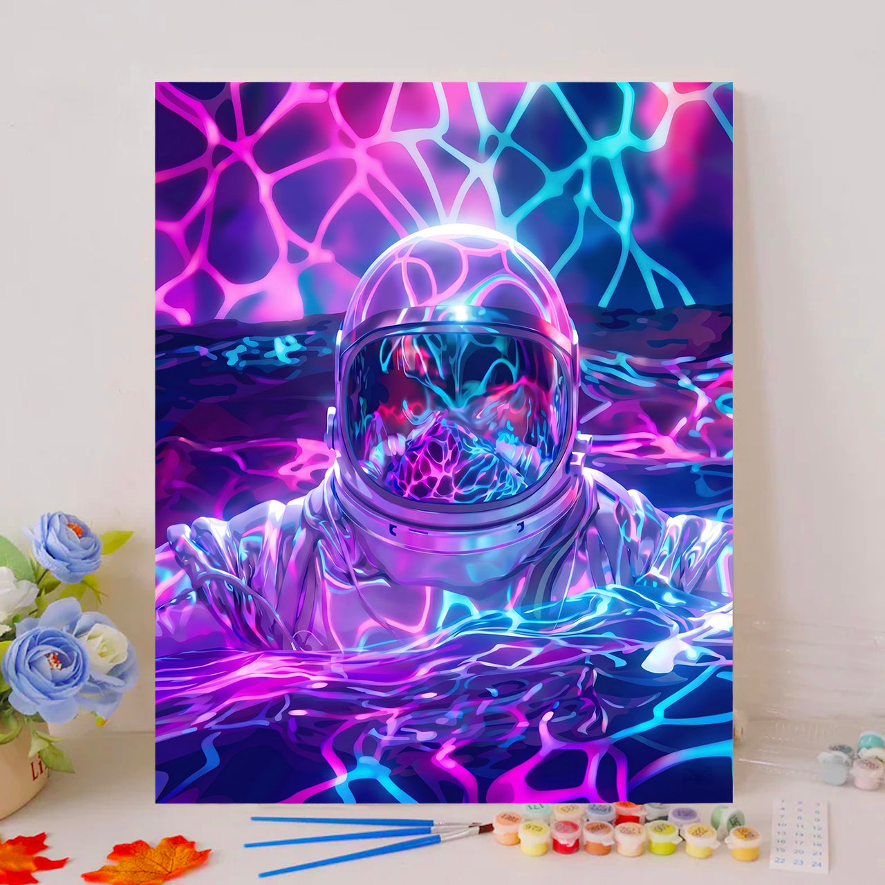 Submerged Cosmonaut in Chromatic Fluid Network