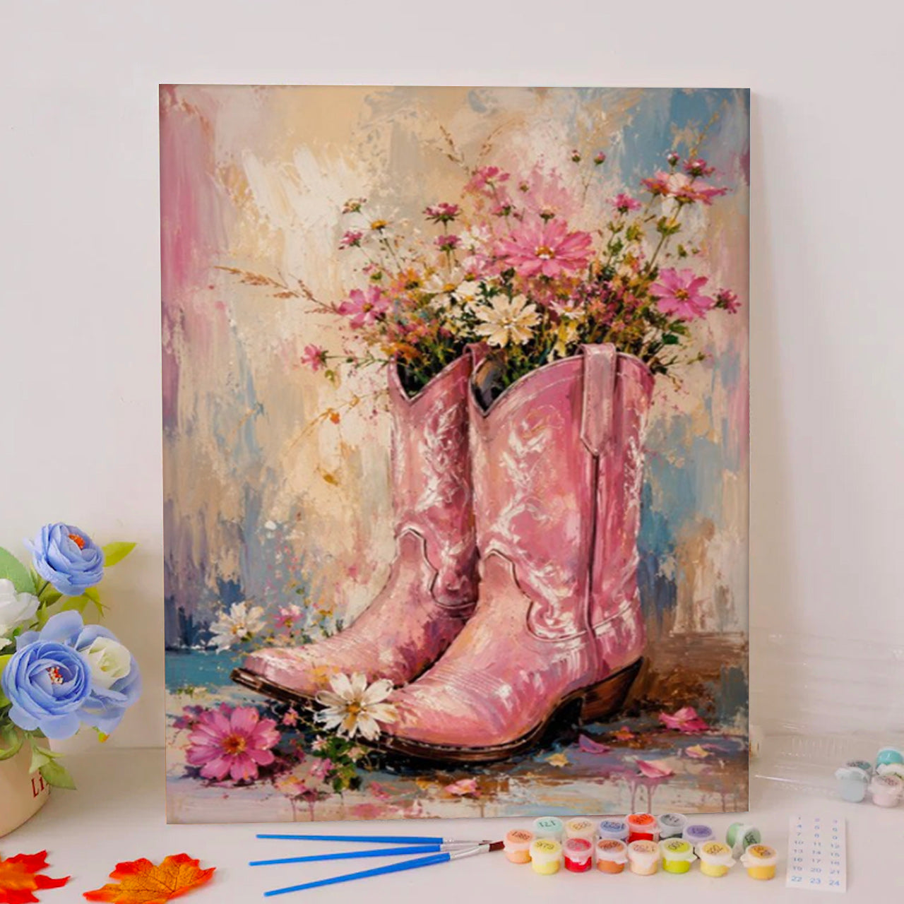 Pastel Cowboy & Wildflowers