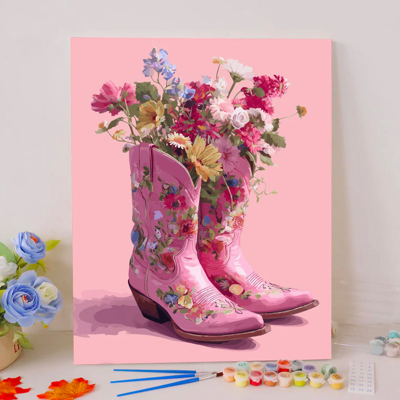 Pink Boot Bouquet