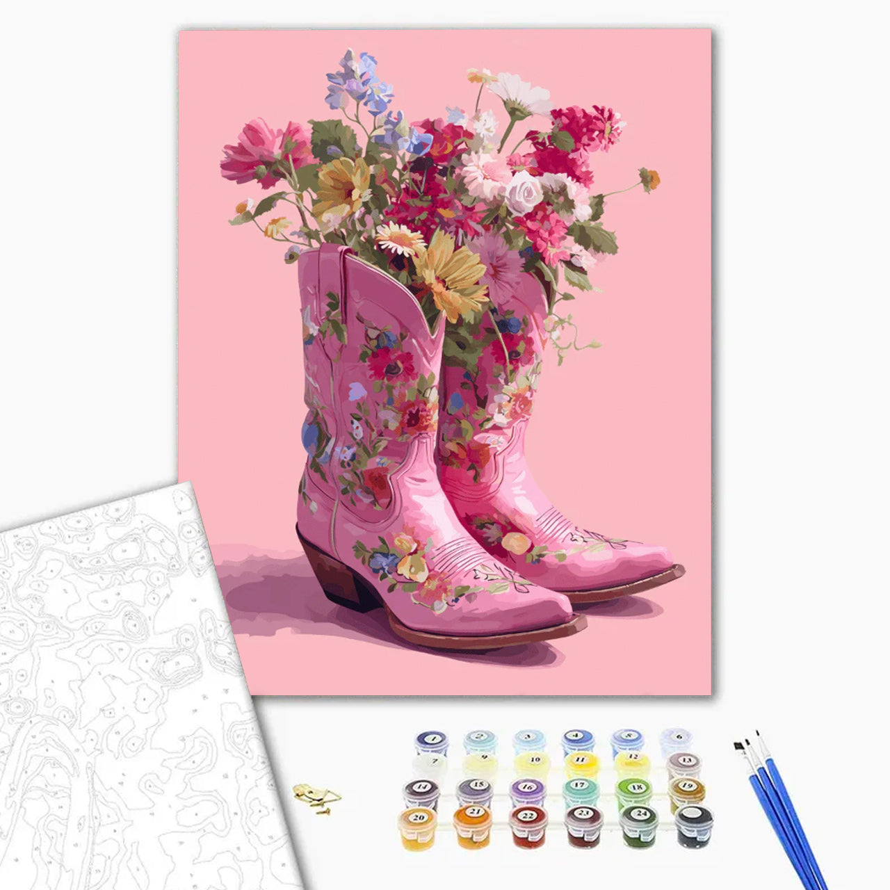 Pink Boot Bouquet