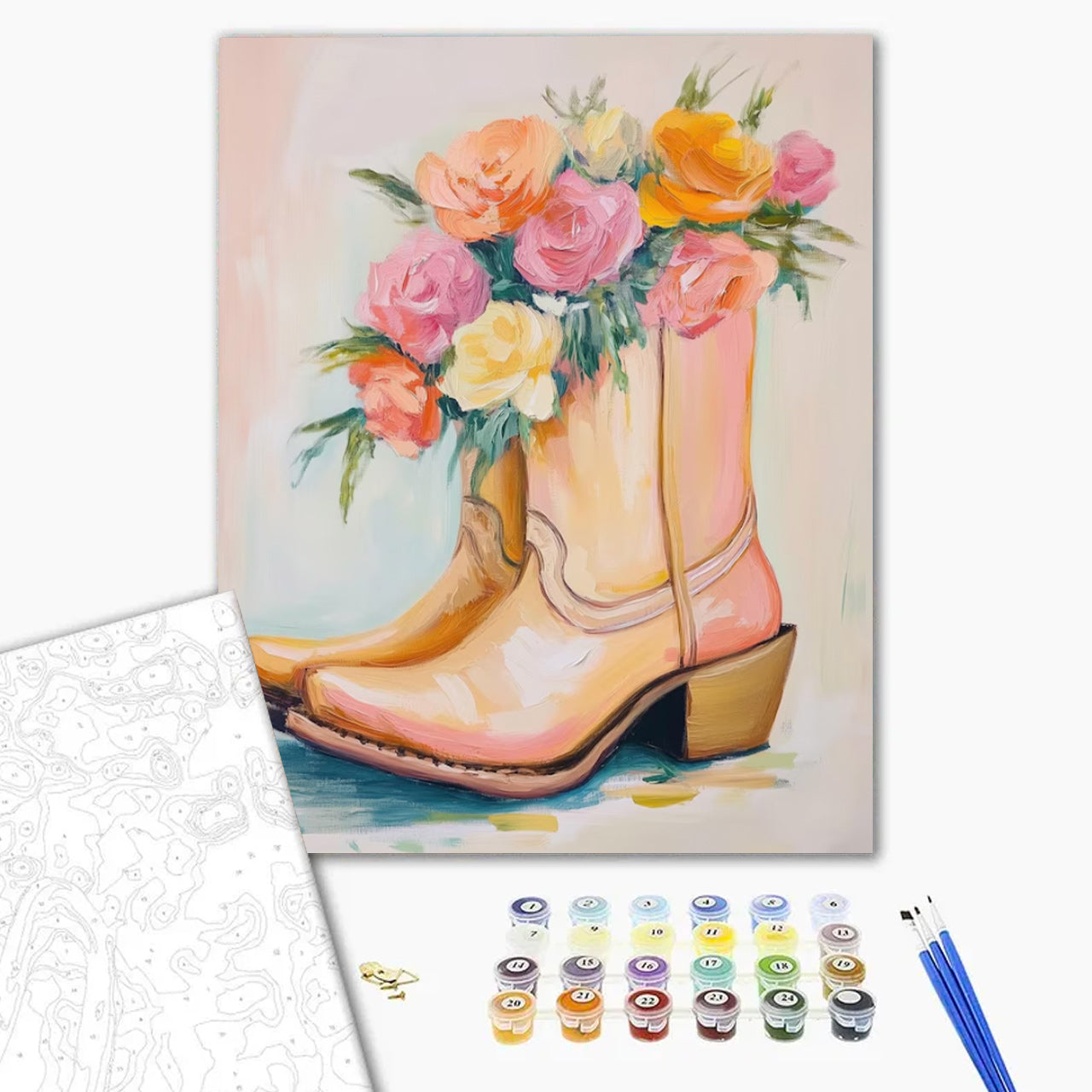 Sunset Rose Western Boots