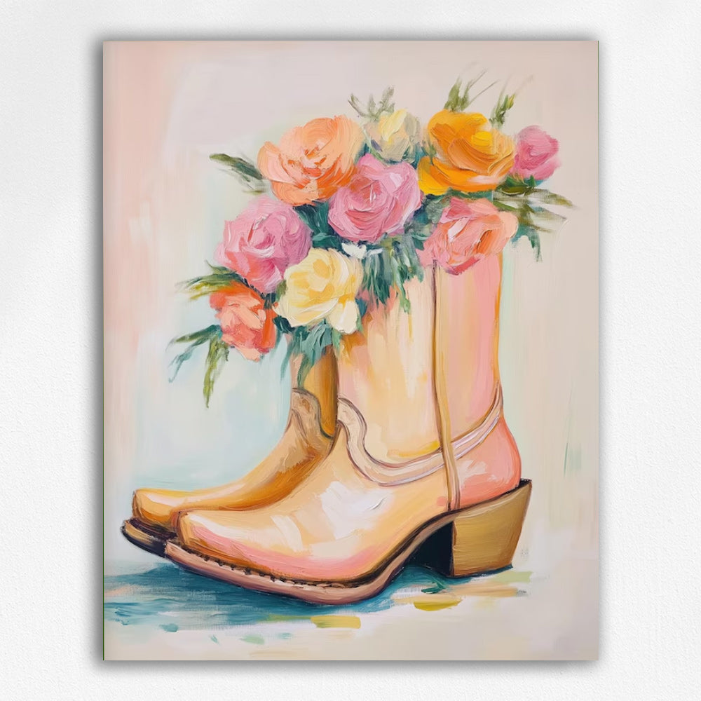 Sunset Rose Western Boots