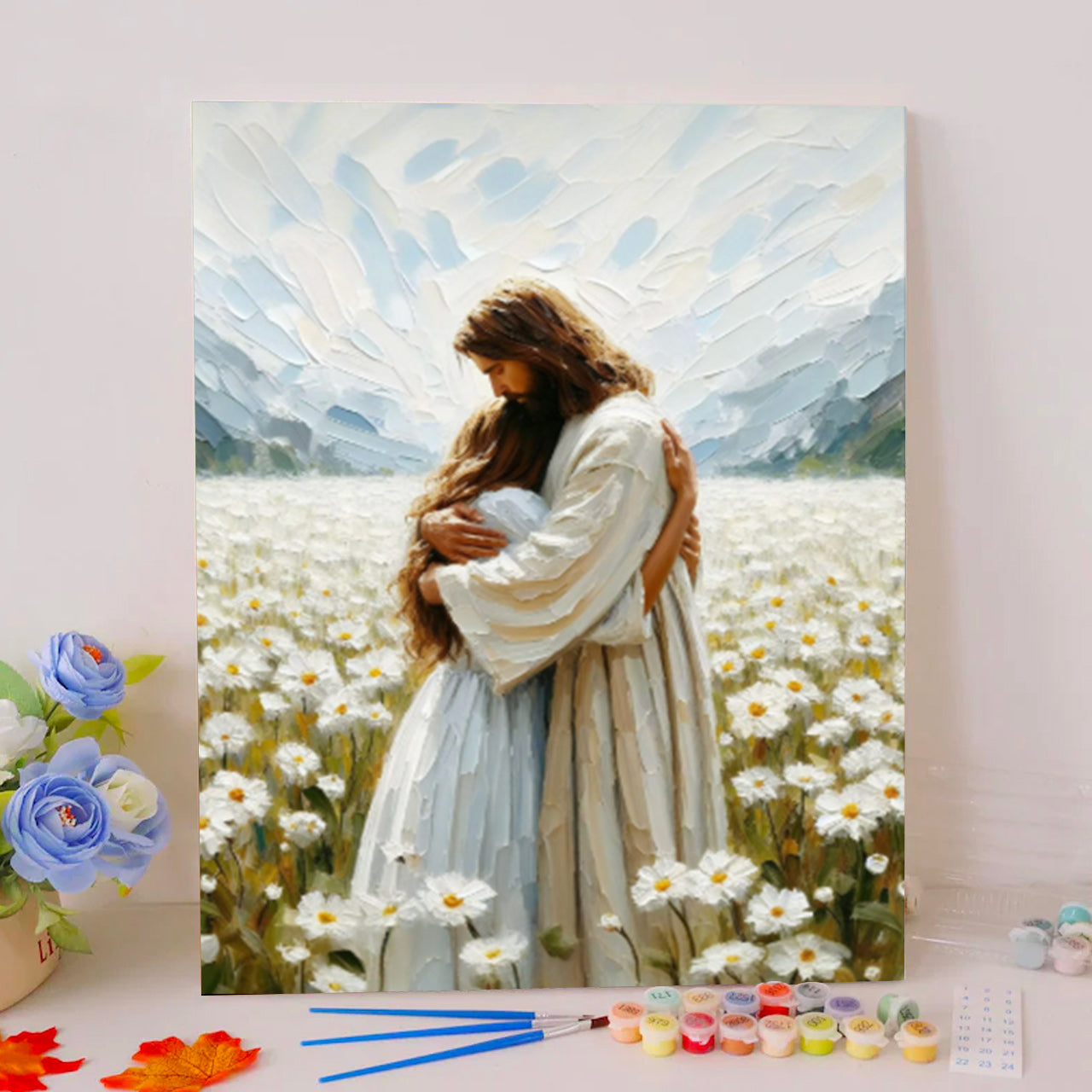 Embrace in Daisy Field