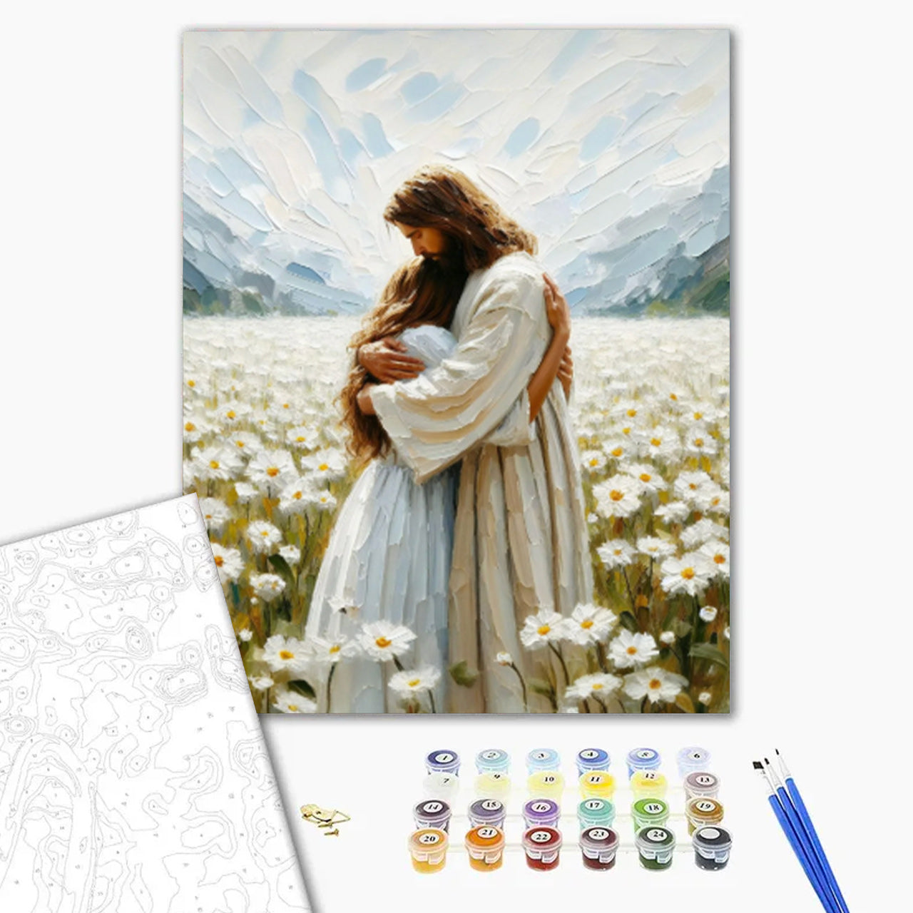 Embrace in Daisy Field