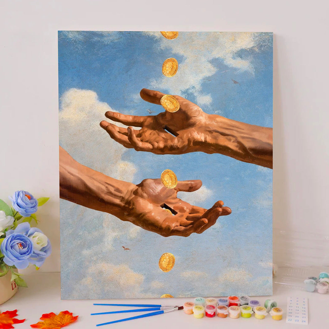 Gold Exchange Above Clouds