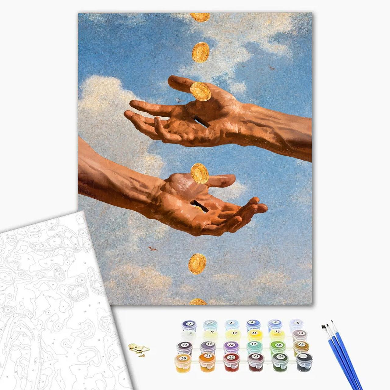 Gold Exchange Above Clouds