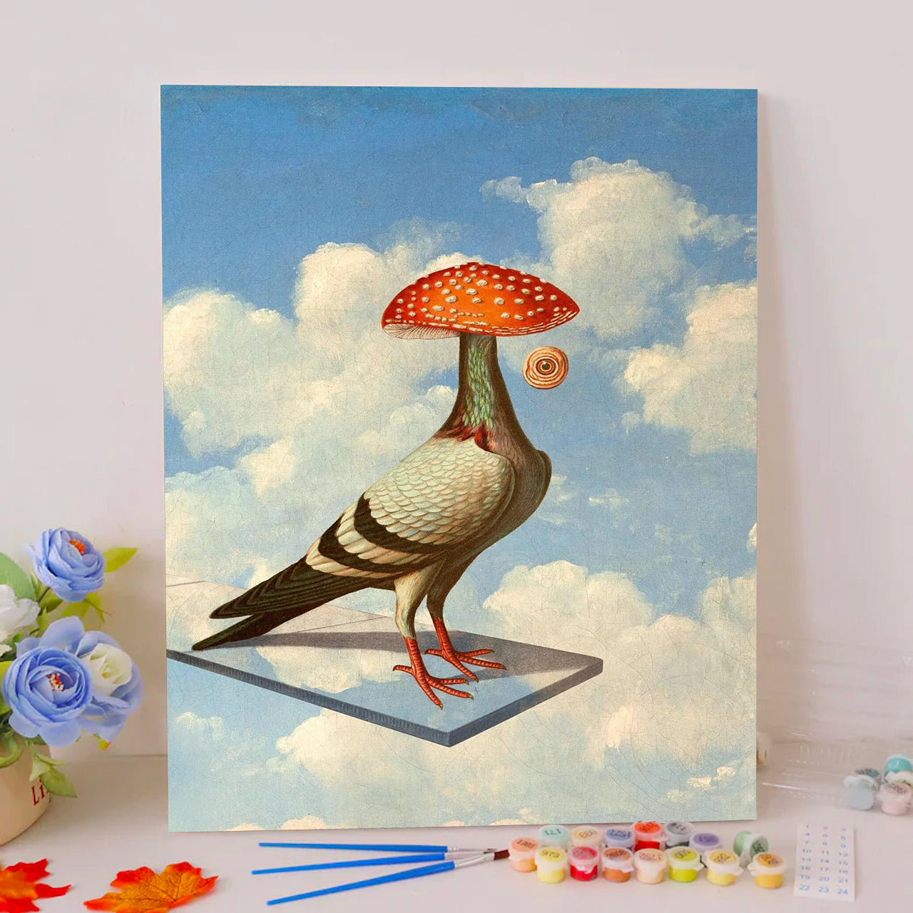 Strange Bird Above Clouds