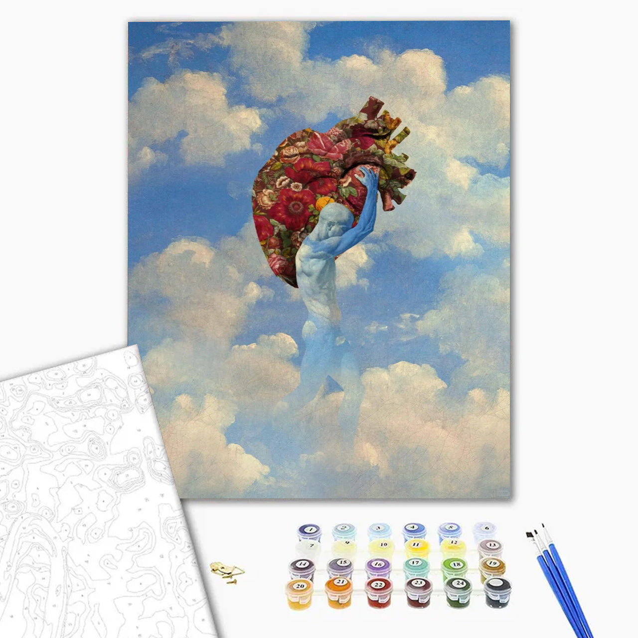 Bearing Heart In Clouds