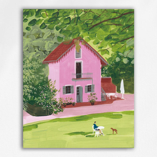 Afternoon at the Pink Cottage