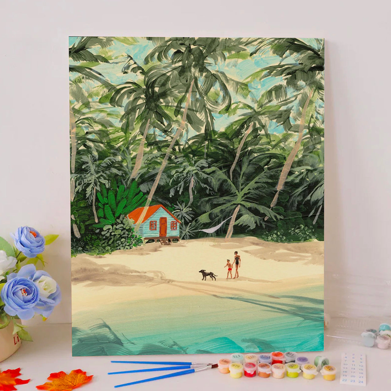 Beach Hut Among Palms