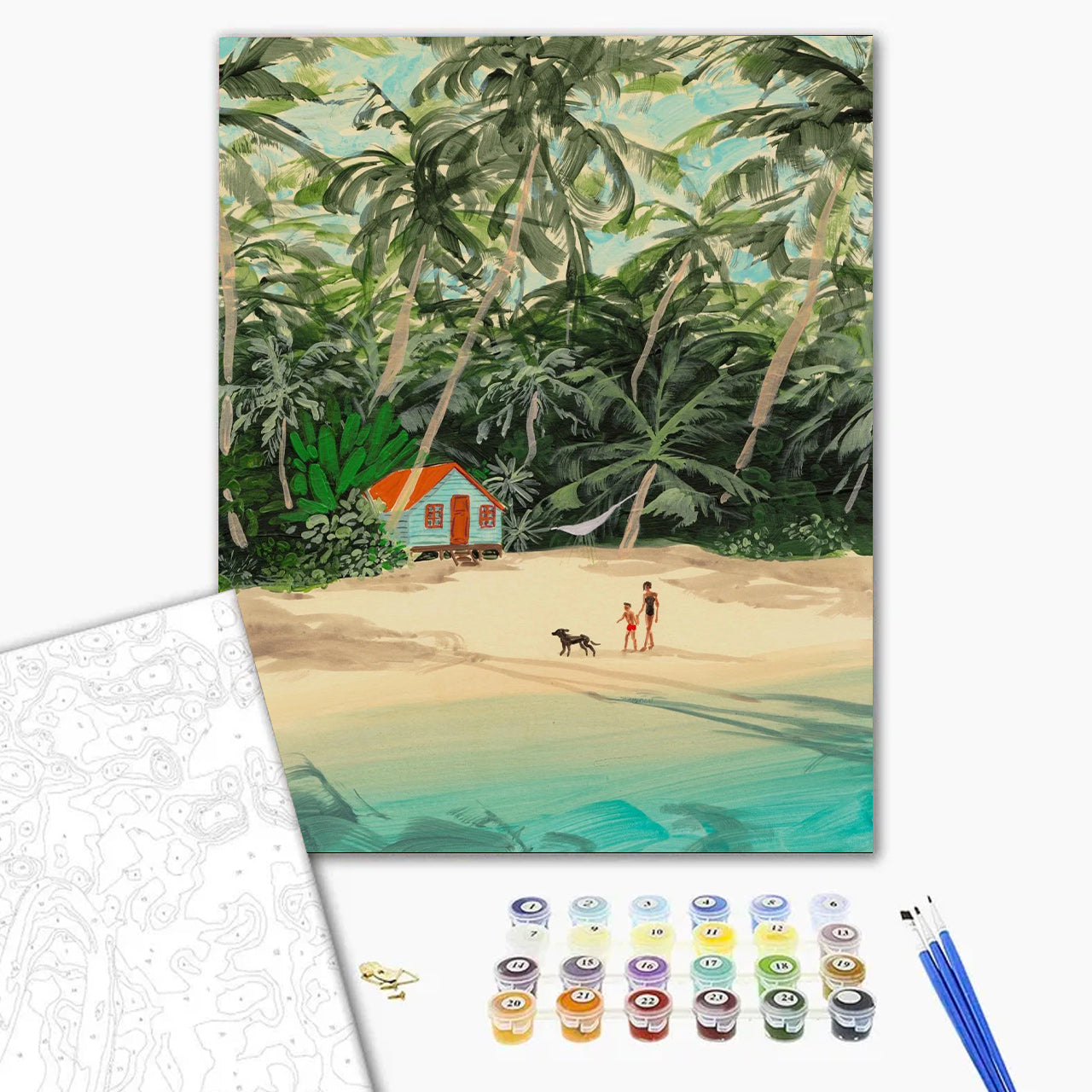 Beach Hut Among Palms