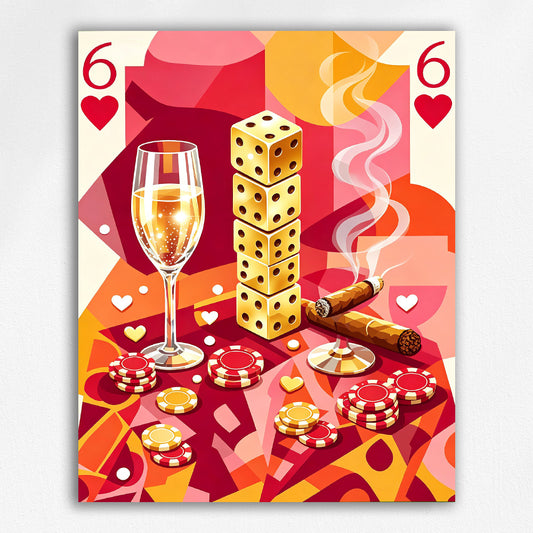 Smoke Glam Six of Hearts