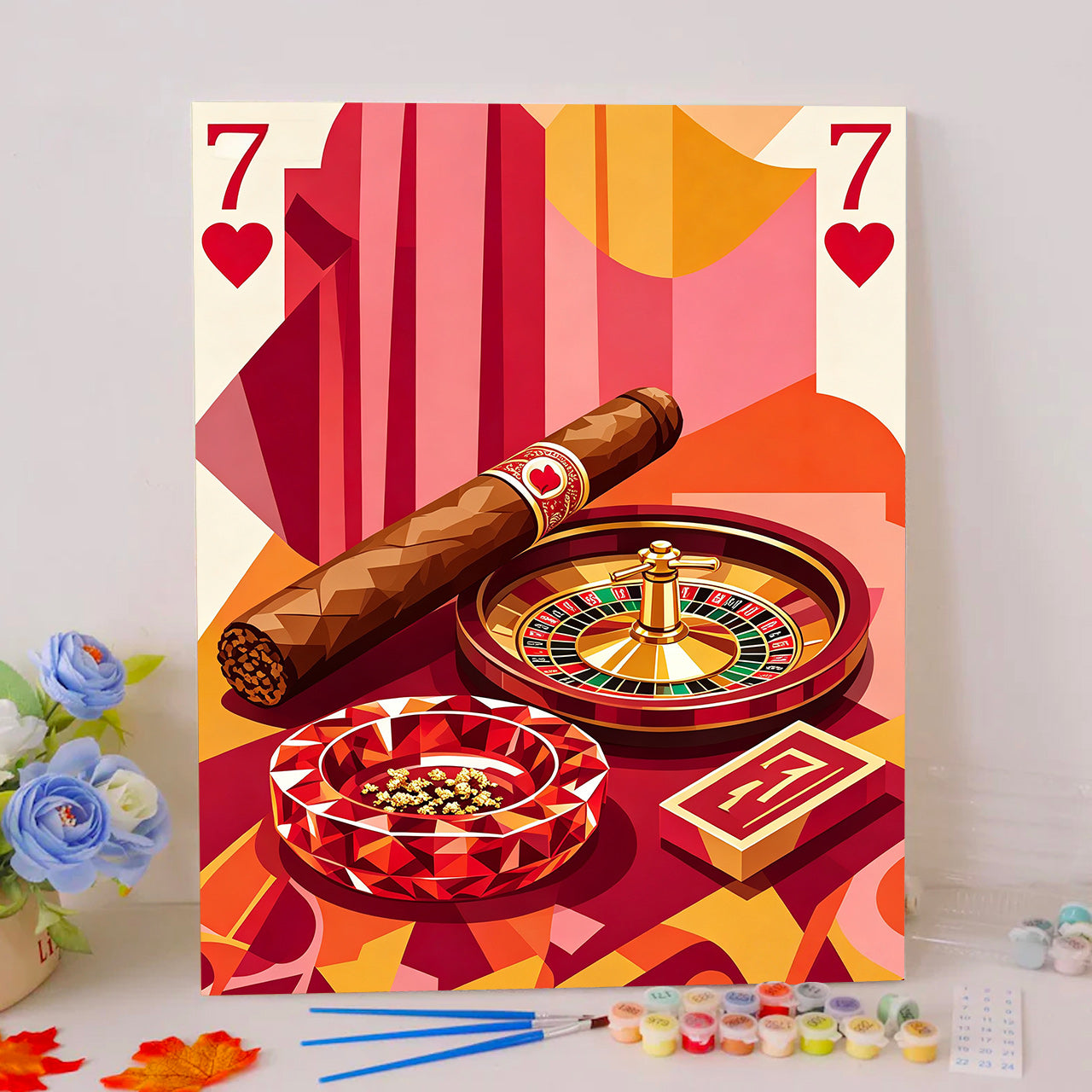 Gilded Roulette Seven of Hearts