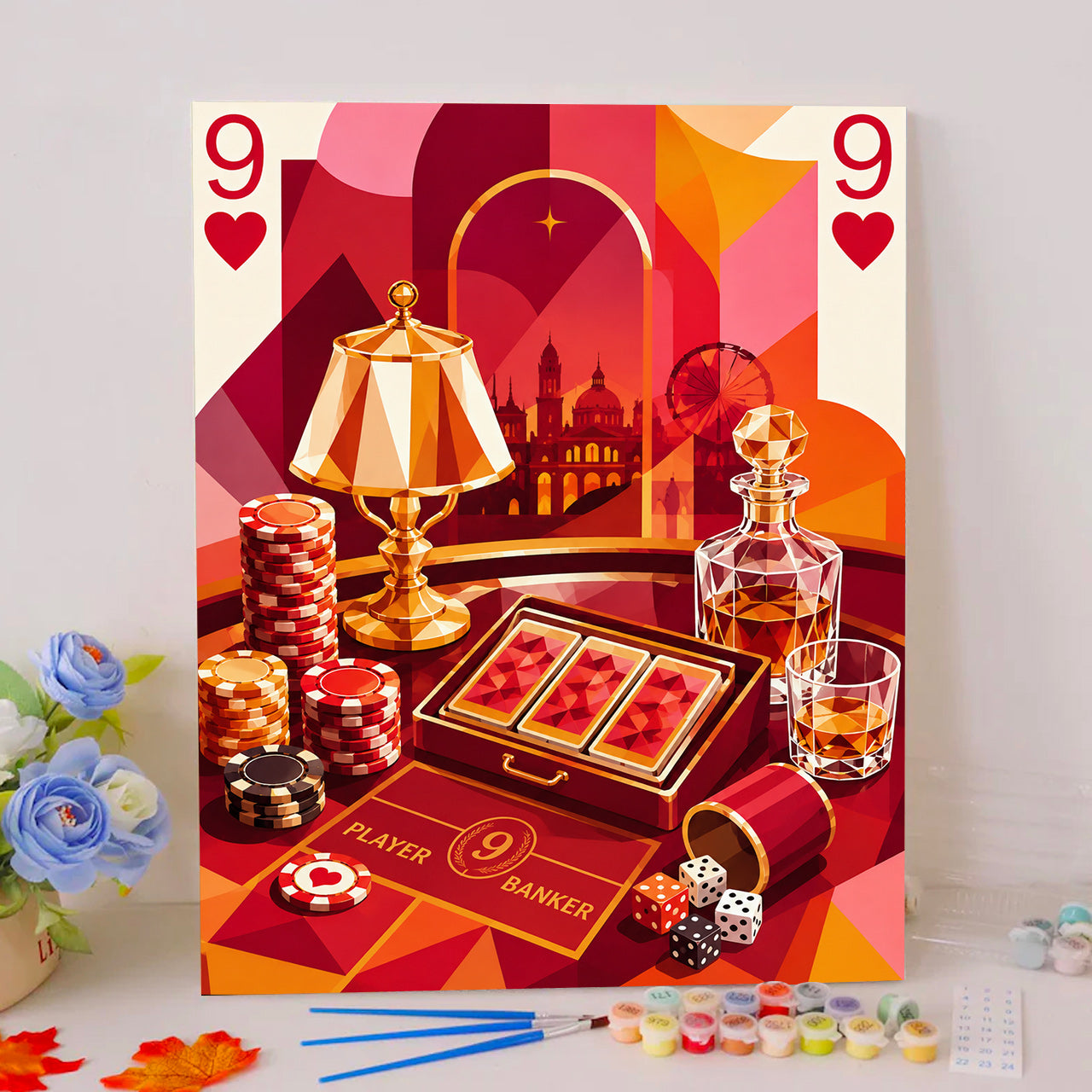 Baccarat Nine of Hearts