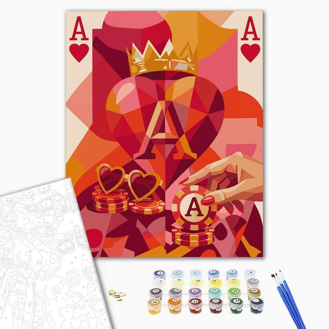 Golden Crown Ace of Hearts