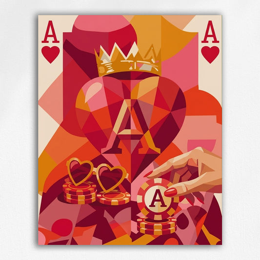 Golden Crown Ace of Hearts