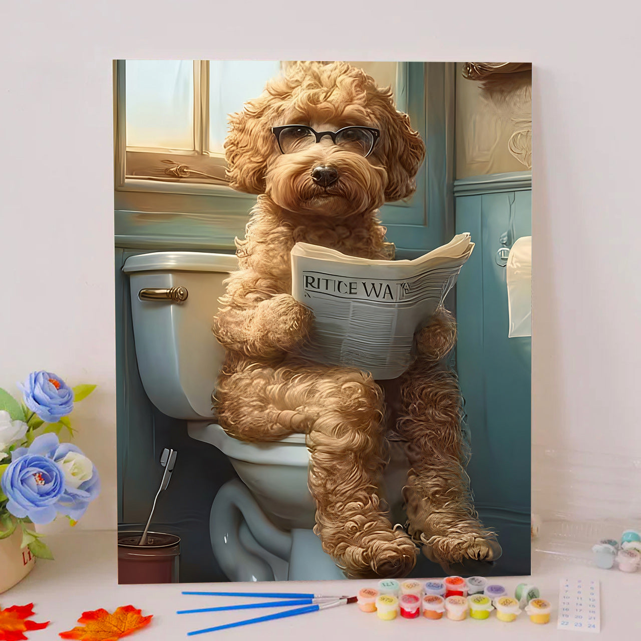 Bathroom Book Dog