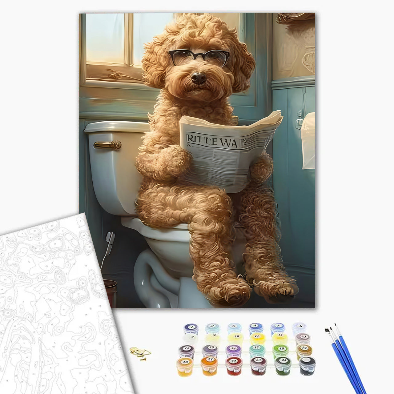 Bathroom Book Dog
